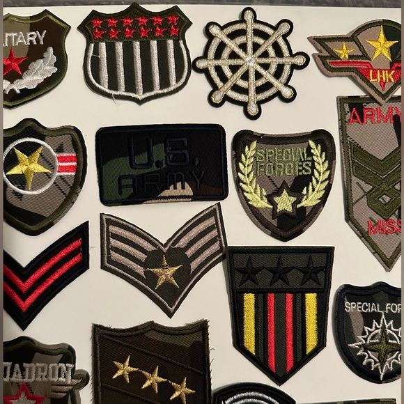 SOLDIER BADGE IRON ON SET of 24 - Picture 4 of 4